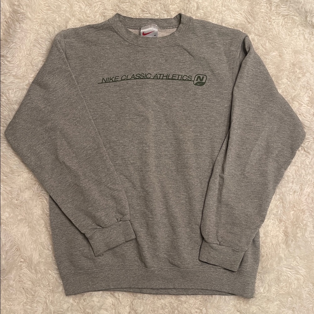 Vintage Nike Classic Athletics Gray Crewneck